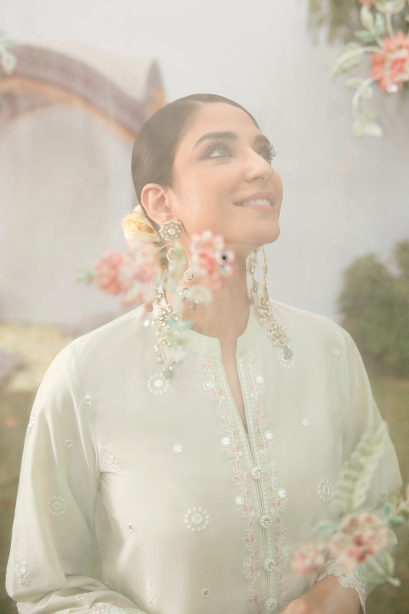 AQUA REGALIA-3PC EMBROIDERED LAWN SUIT | EID LAWN-2 | CROSS STITCH in UK USA UAE online kapraye.com