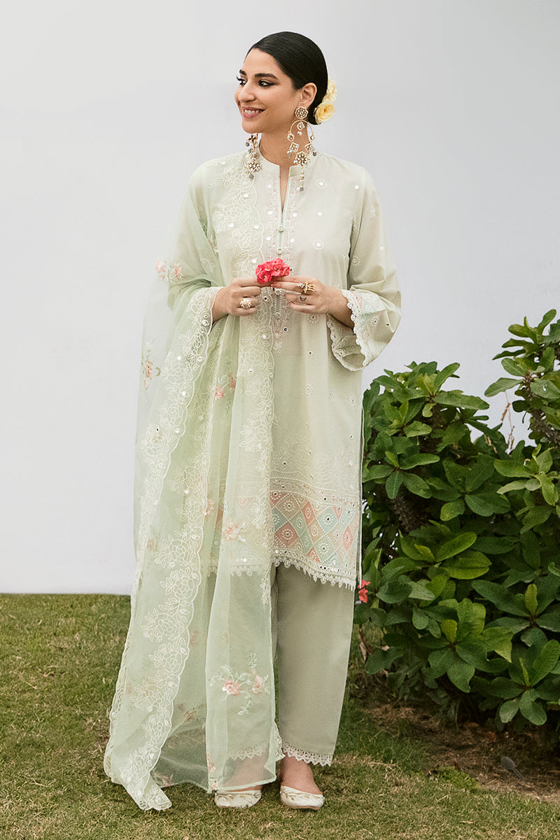 AQUA REGALIA-3PC EMBROIDERED LAWN SUIT | EID LAWN-2 | CROSS STITCH in UK USA UAE online kapraye.com