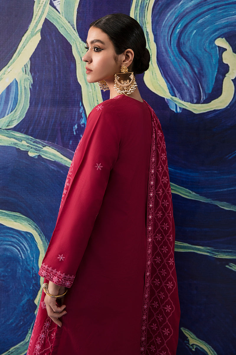 GARNET GLARE-3PC EMBROIDERED LAWN SUIT | EID LAWN-2 | CROSS STITCH in UK USA UAE online kapraye.com