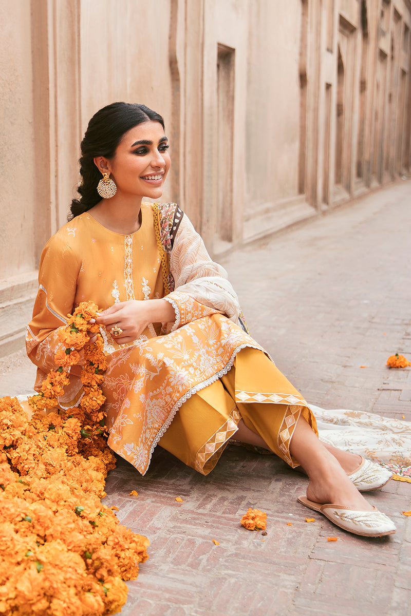 DUSKY ALLURE-3PC PRINTED LAWN SUIT | EID LAWN-2 | CROSS STITCH in UK USA UAE online kapraye.com