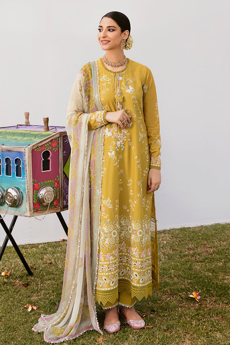 MOSS LILY-3PC EMBROIDERED LAWN SUIT | EID LAWN-2 | CROSS STITCH in UK USA UAE online kapraye.com