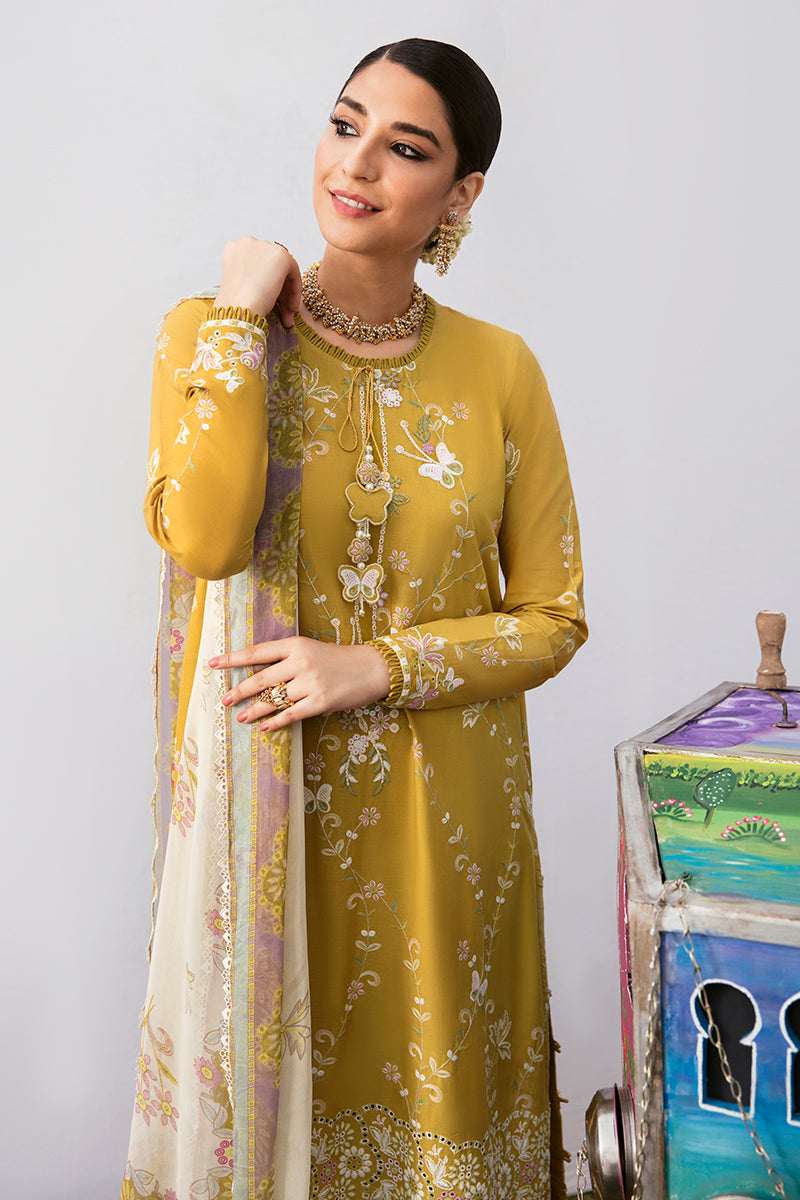 MOSS LILY-3PC EMBROIDERED LAWN SUIT | EID LAWN-2 | CROSS STITCH in UK USA UAE online kapraye.com