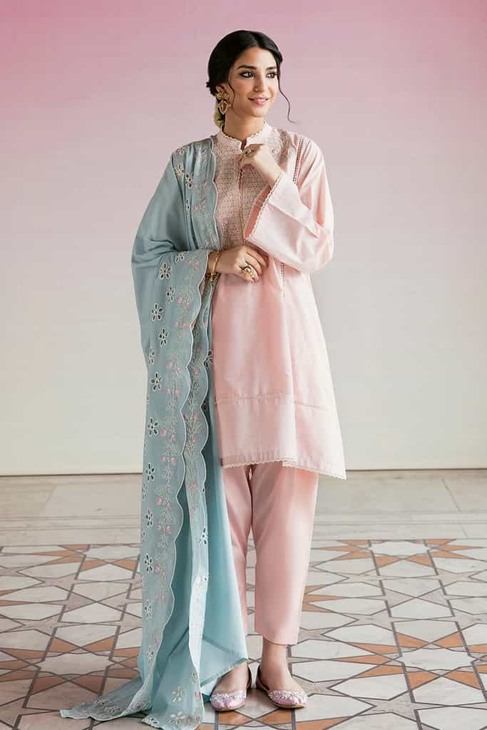 FOLK FESTIVE-3PC PRINTED LAWN SUIT | EID LAWN-2 | CROSS STITCH in UK USA UAE online kapraye.com