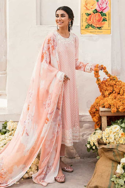 PASTEL WHISPER-3PC PRINTED LAWN SUIT | EID LAWN-2 | CROSS STITCH in UK USA UAE online kapraye.com