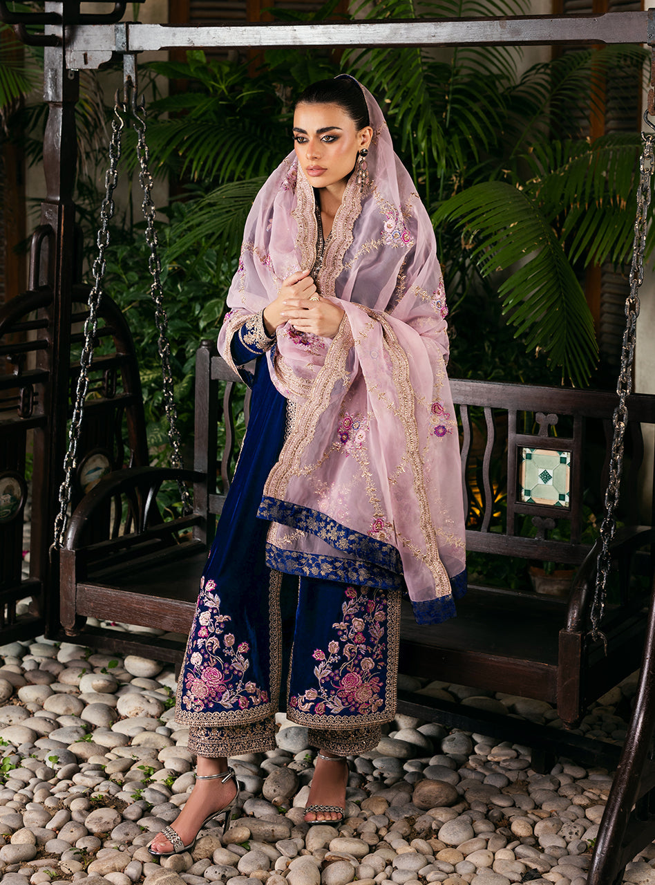 Meher | Velvet Unstitched '25 | Zainab Chottani