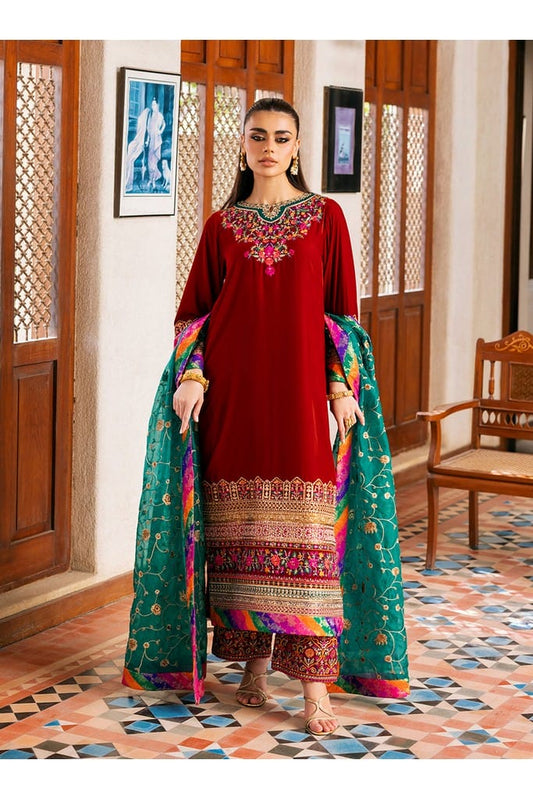 Sifa | Velvet Unstitched '25 | Zainab Chottani