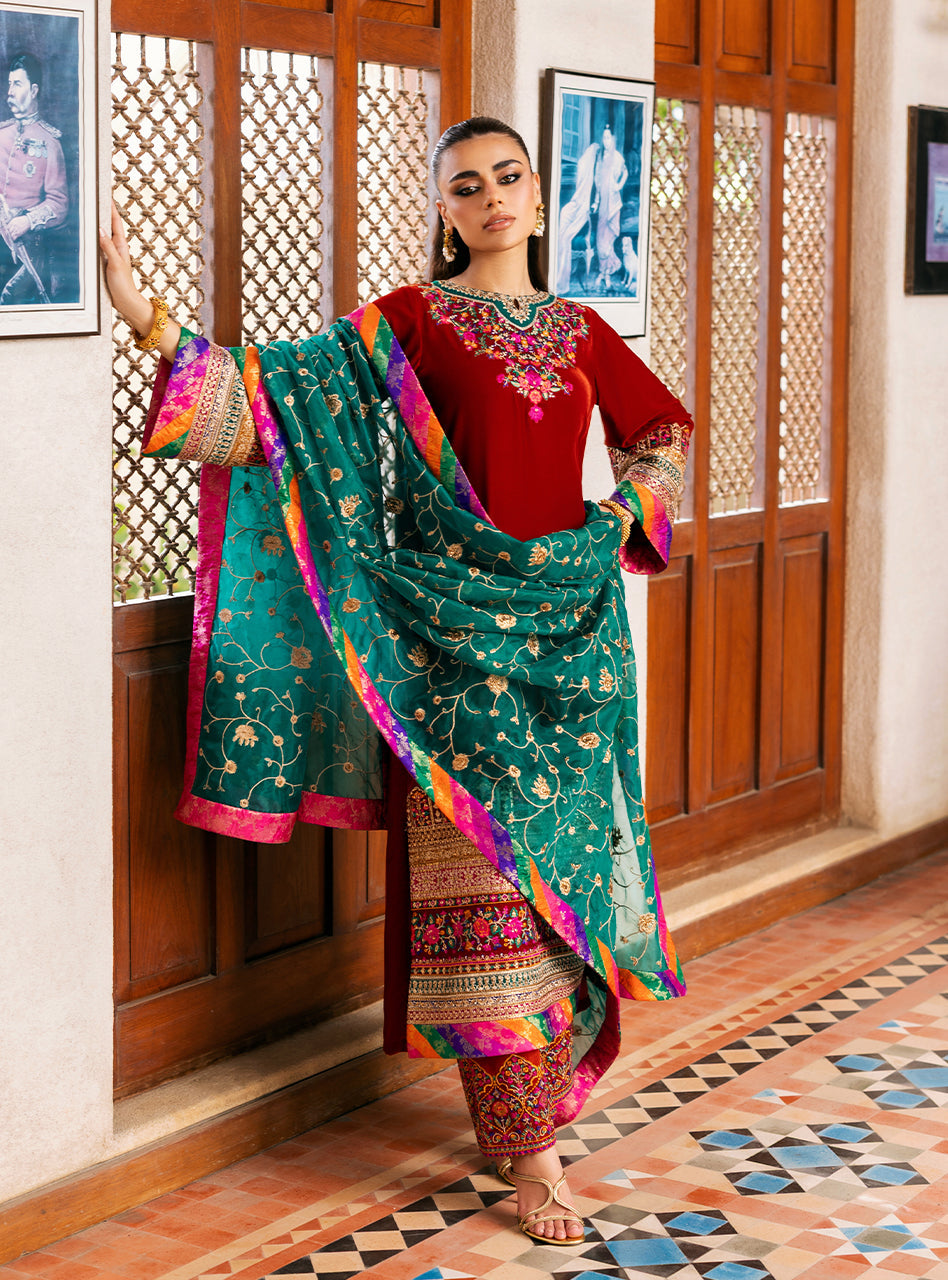 Sifa | Velvet Unstitched '25 | Zainab Chottani