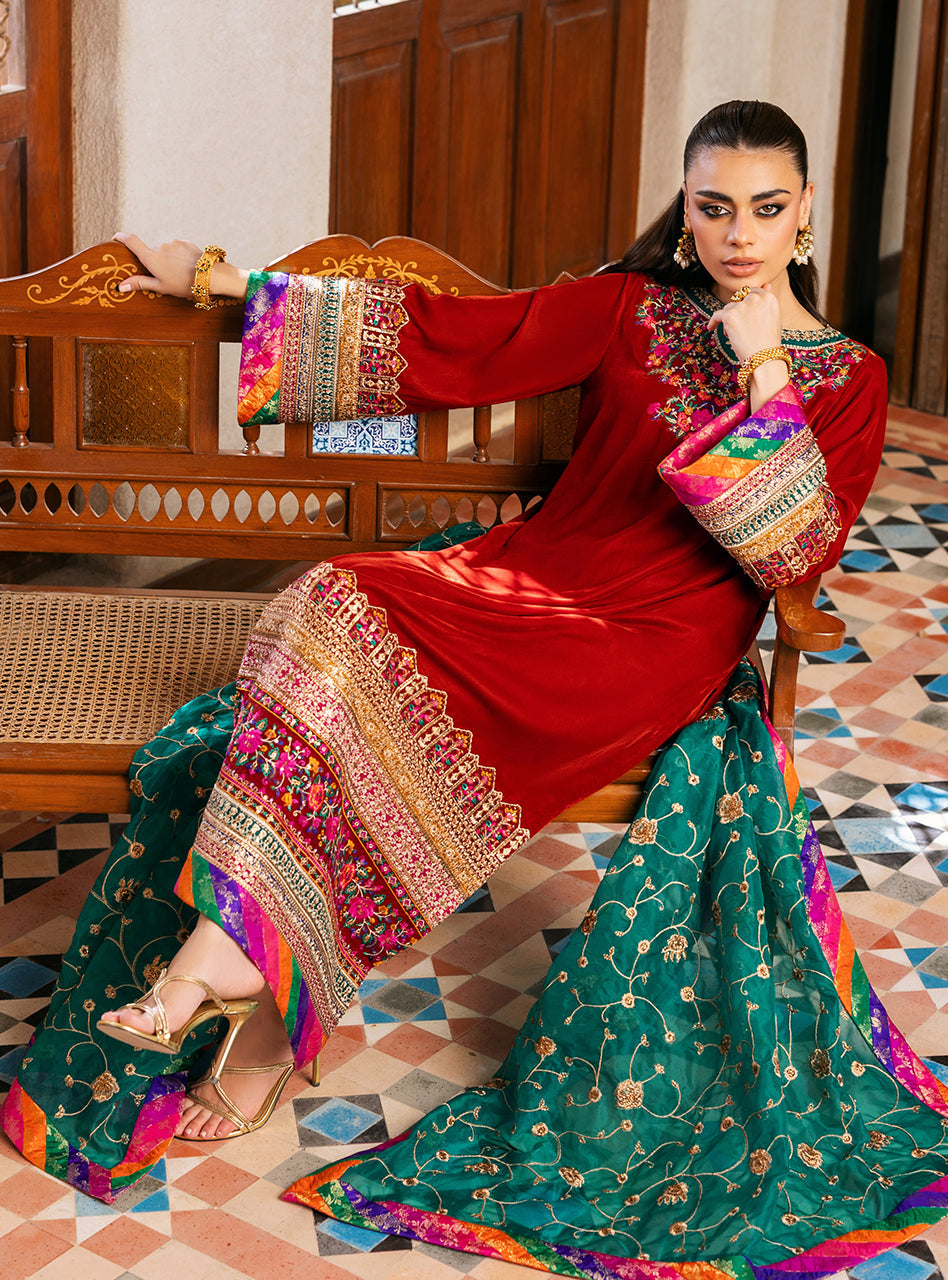 Sifa | Velvet Unstitched '25 | Zainab Chottani