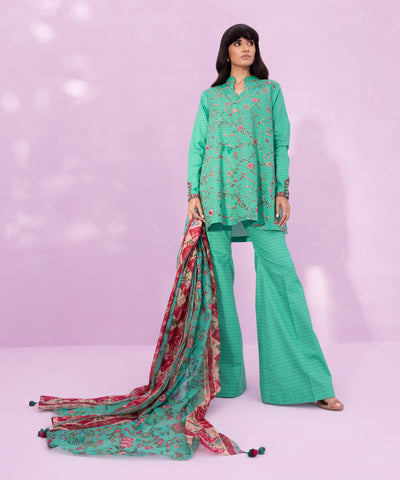 3 PIECE - EMBROIDERED LAWN SUIT | SIGNATURE LAWN VOL 4 | SAPPHIRE in UK USA UAE online kapraye.com