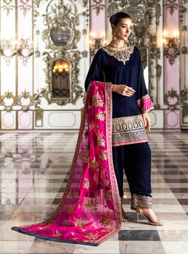 Tara | Velvet Unstitched '24 | Zainab Chottani in UK USA UAE online kapraye.com