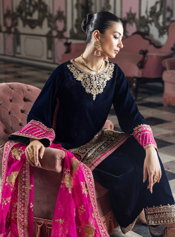 Tara | Velvet Unstitched '24 | Zainab Chottani in UK USA UAE online kapraye.com