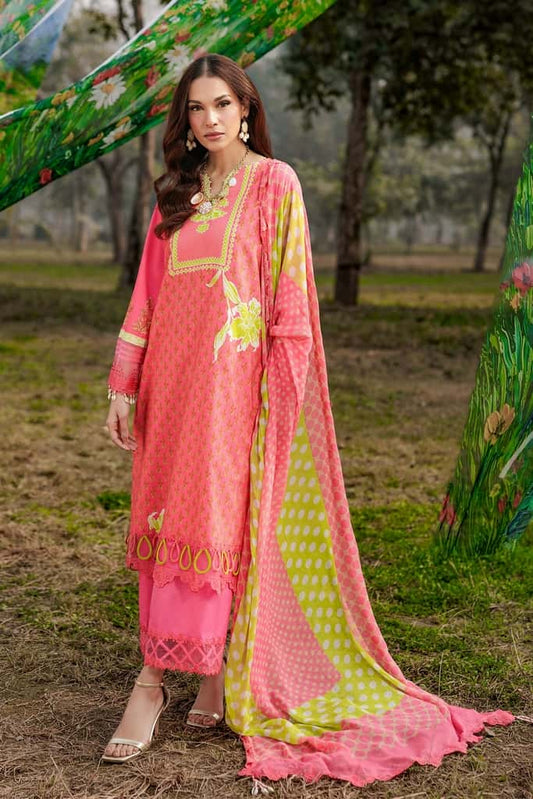 3-PC Unstitched Embroidered Lawn Collection CC6-18 | combination-vol-2-2026 | CHARIZMA