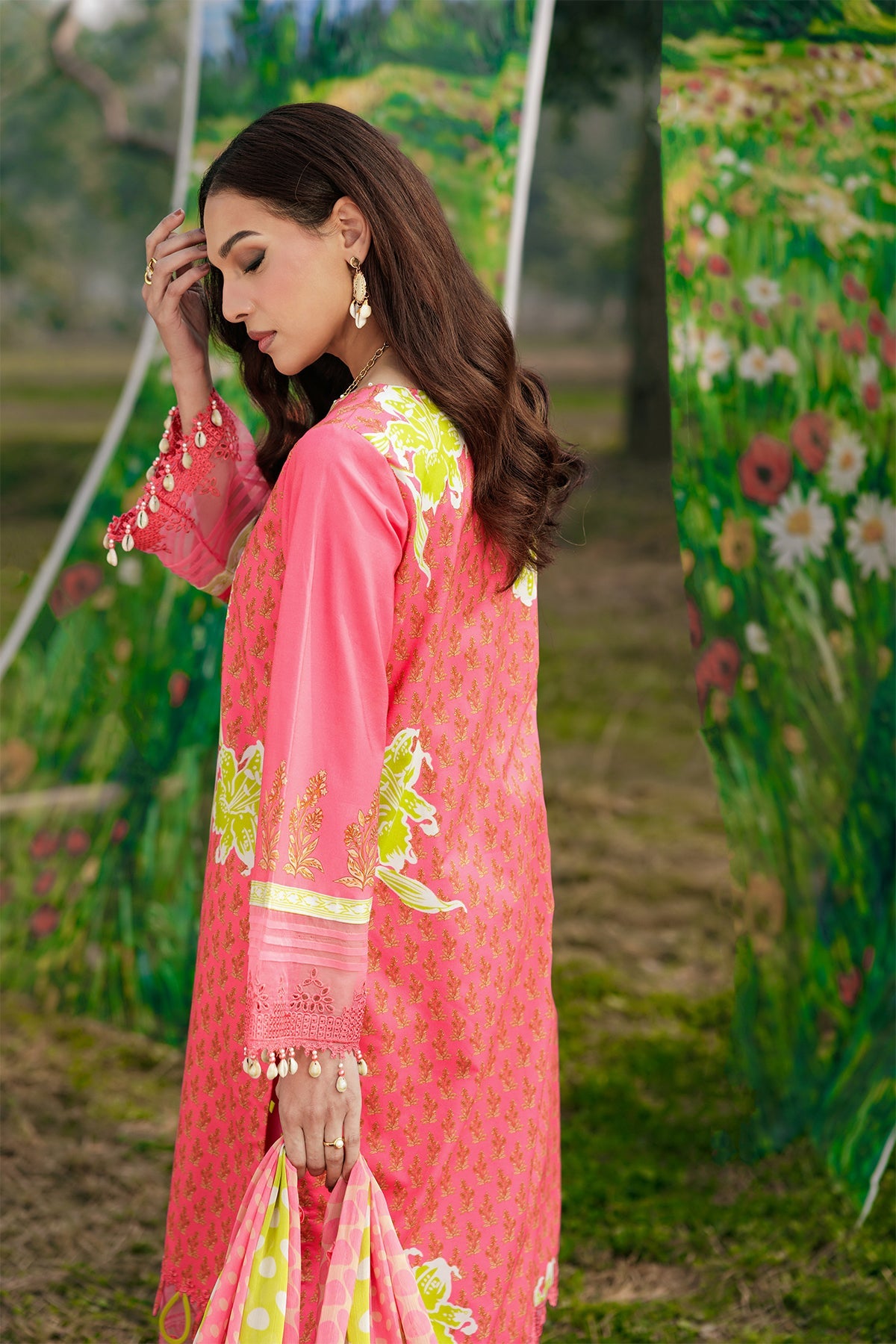 3-PC Unstitched Embroidered Lawn Collection CC6-18 | combination-vol-2-2026 | CHARIZMA