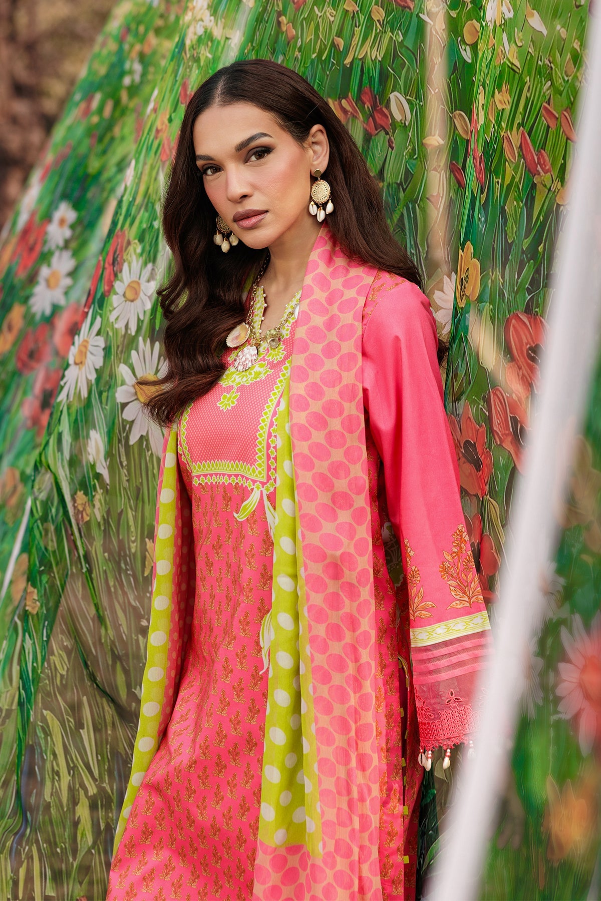 3-PC Unstitched Embroidered Lawn Collection CC6-18 | combination-vol-2-2026 | CHARIZMA