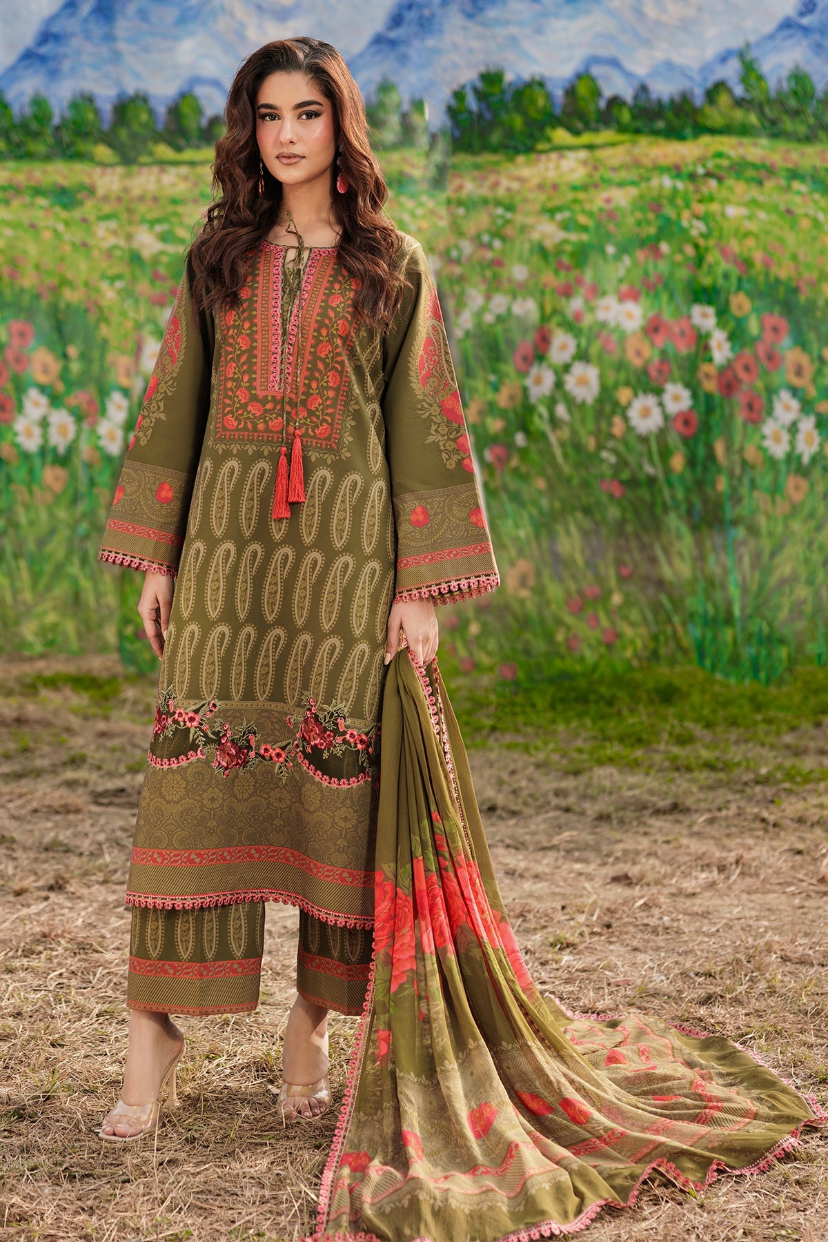 3-PC Unstitched Embroidered Lawn Collection CC6-11 | combination-vol-2-2026 | CHARIZMA