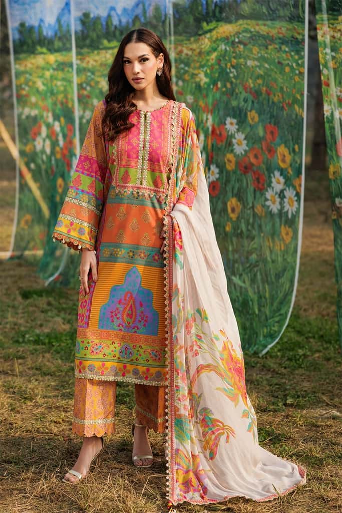 3-PC Unstitched Embroidered Lawn Collection CC6-12 | combination-vol-2-2026 | CHARIZMA