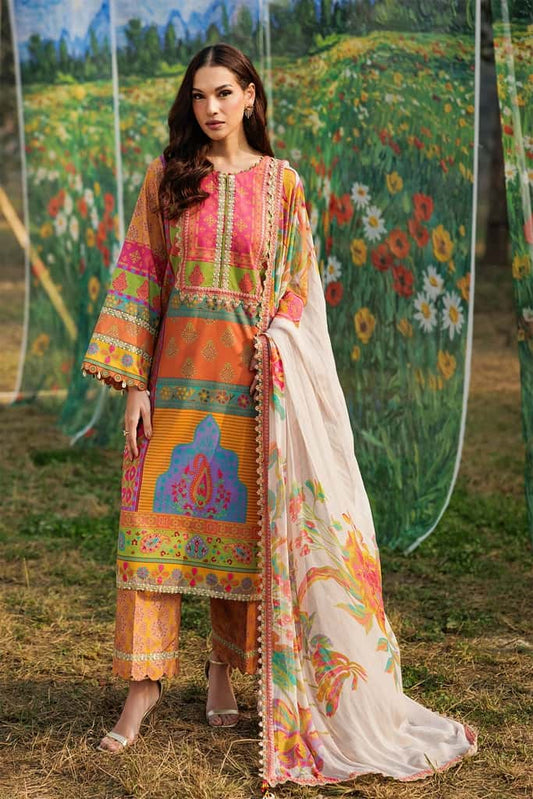 3-PC Unstitched Embroidered Lawn Collection CC6-12 | combination-vol-2-2026 | CHARIZMA