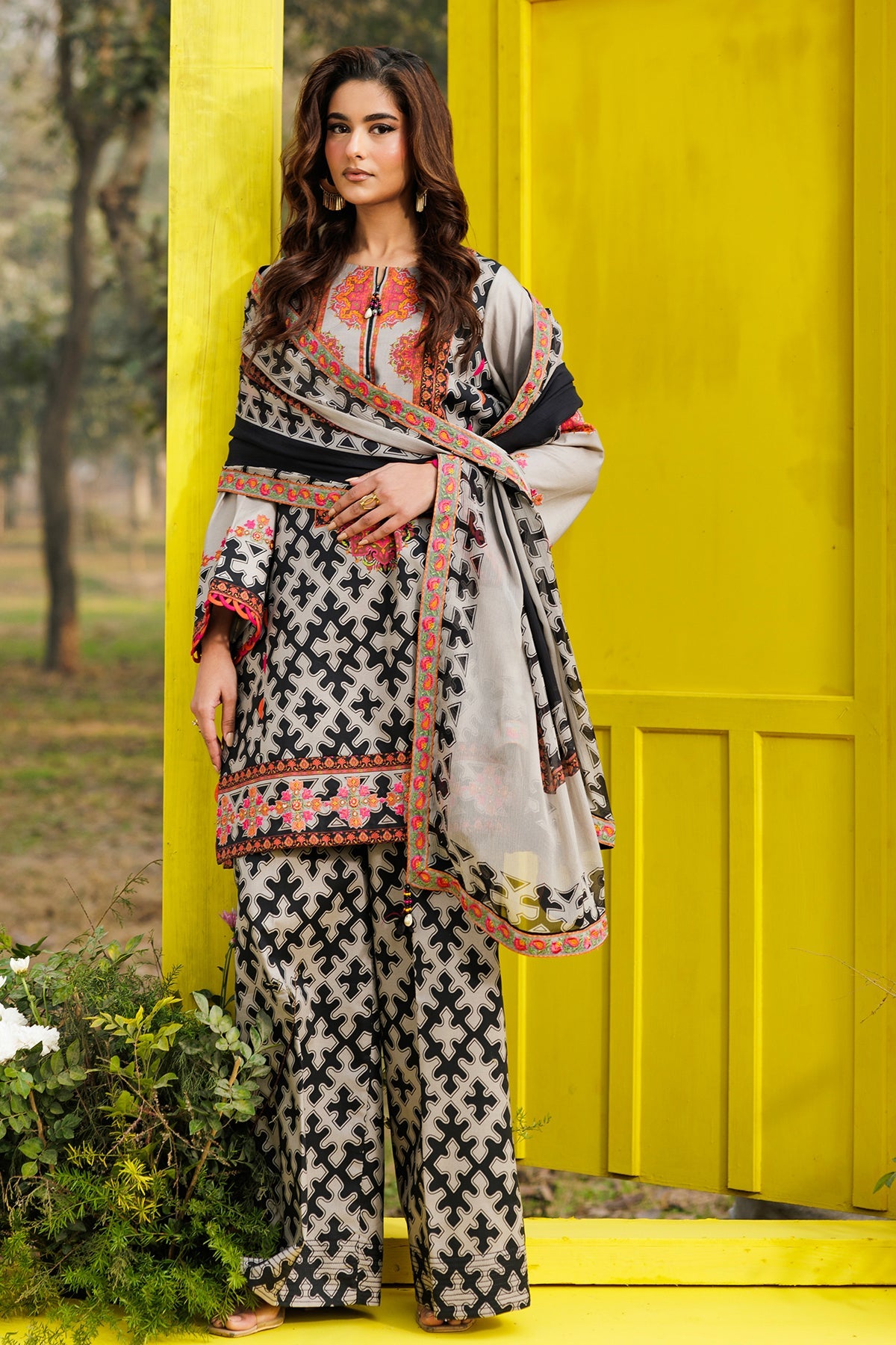 3-PC Unstitched Embroidered Lawn Collection CC6-13 | combination-vol-2-2026 | CHARIZMA