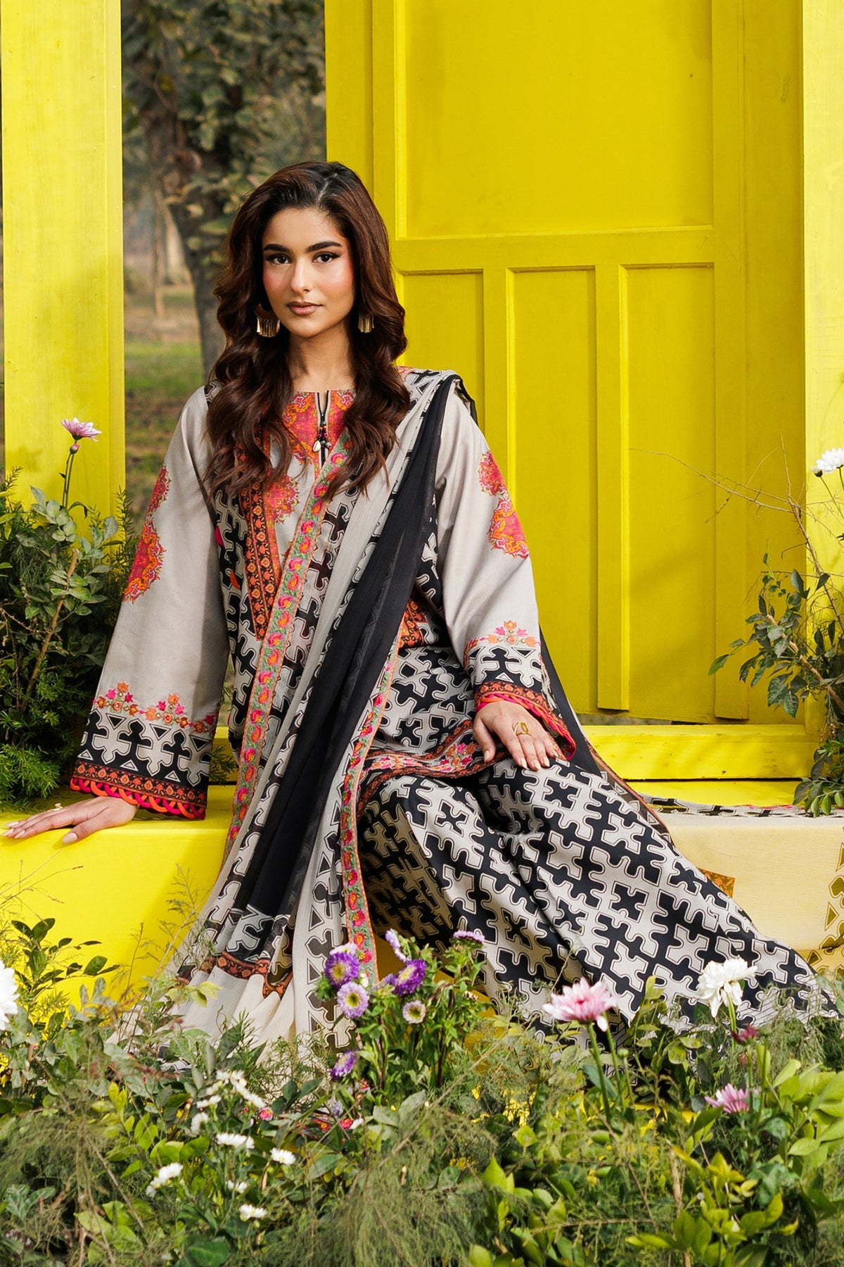 3-PC Unstitched Embroidered Lawn Collection CC6-13 | combination-vol-2-2026 | CHARIZMA