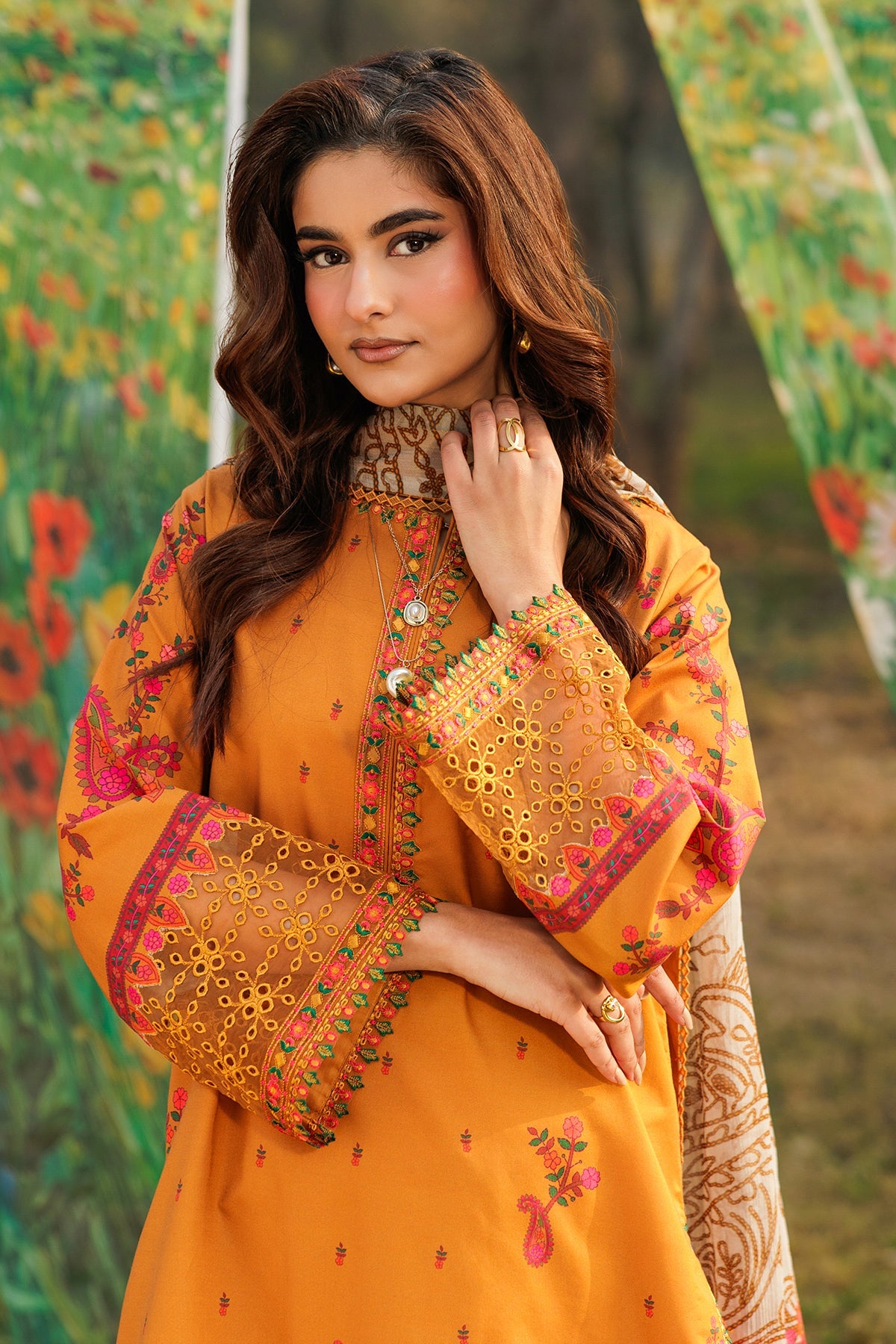 3-PC Unstitched Embroidered Lawn Collection CC6-14 | combination-vol-2-2026 | CHARIZMA