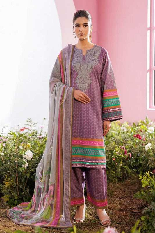 3-PC Unstitched Embroidered Lawn Collection CC6-17 | combination-vol-2-2026 | CHARIZMA