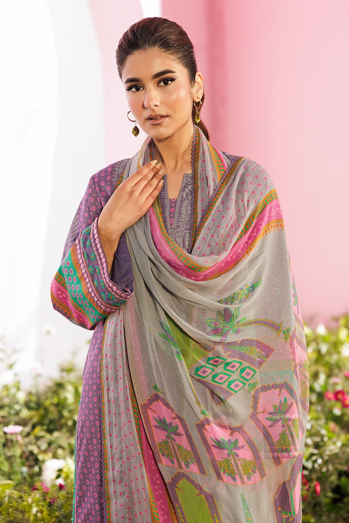 3-PC Unstitched Embroidered Lawn Collection CC6-17 | combination-vol-2-2026 | CHARIZMA