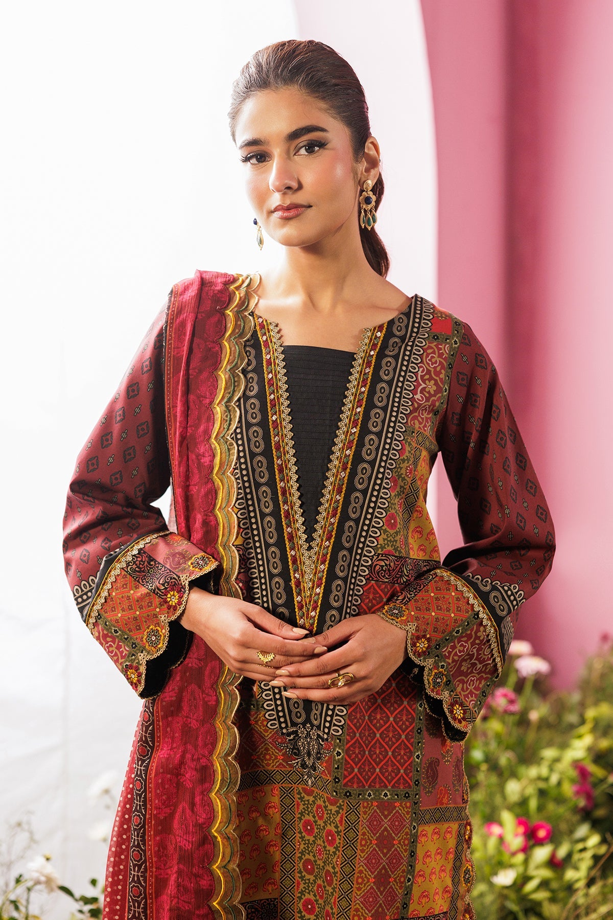 3-PC Unstitched Embroidered Lawn Collection CC6-16 | combination-vol-2-2026 | CHARIZMA