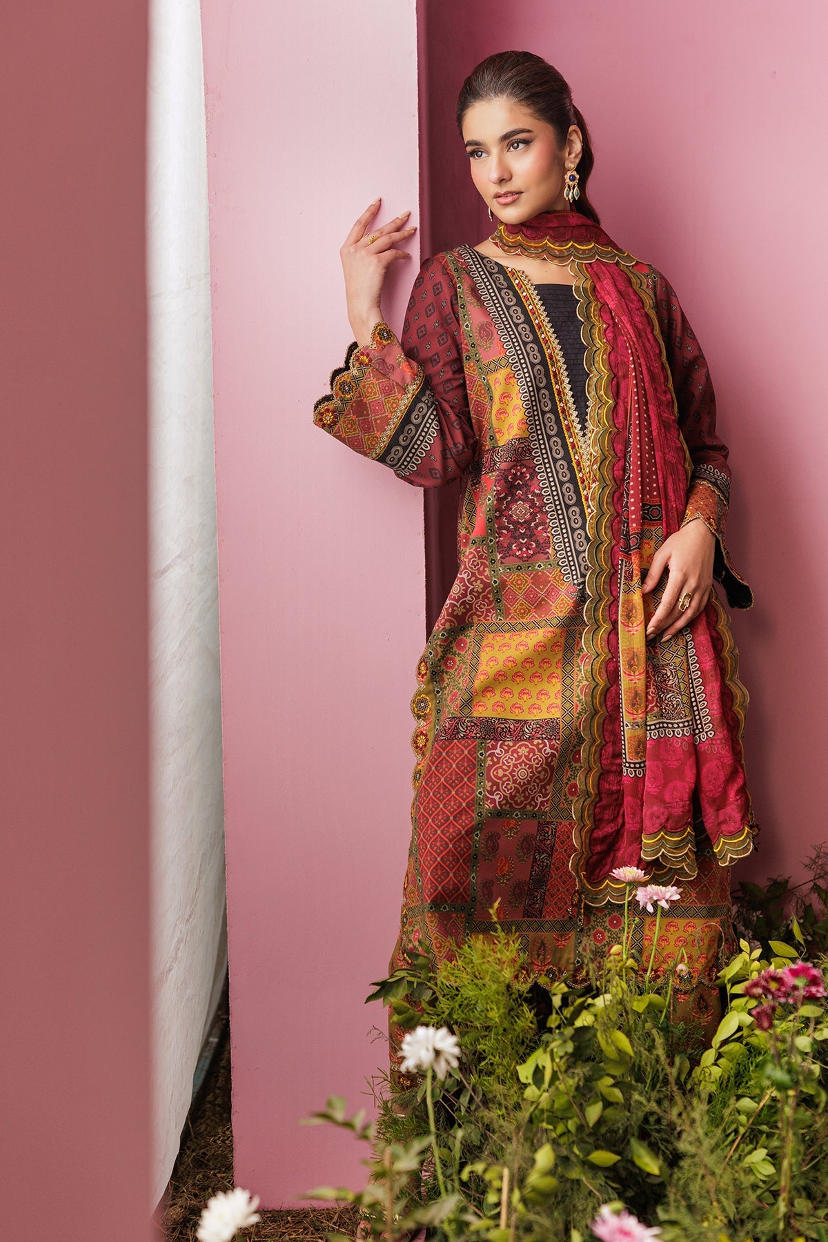 3-PC Unstitched Embroidered Lawn Collection CC6-16 | combination-vol-2-2026 | CHARIZMA