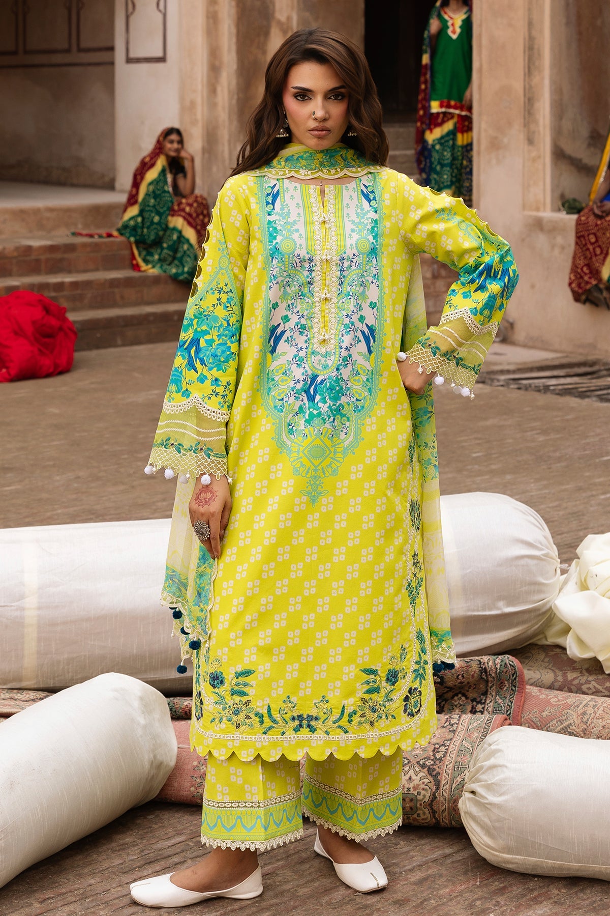 3-PC Unstitched Embroidered Lawn Collection CC6-25 | combination-vol-2-2026 | CHARIZMA