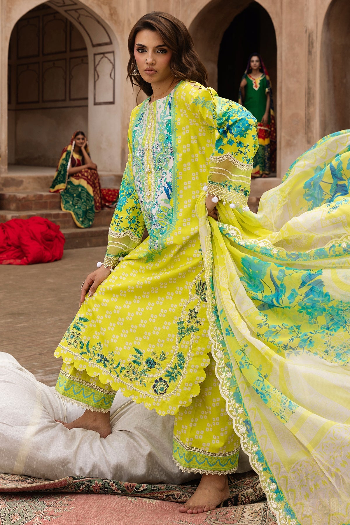3-PC Unstitched Embroidered Lawn Collection CC6-25 | combination-vol-2-2026 | CHARIZMA