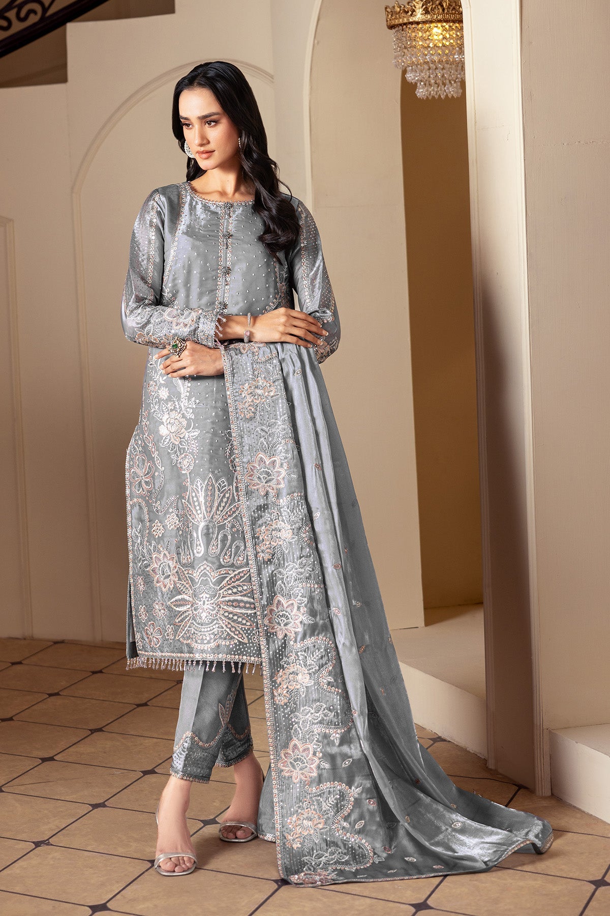 AF-SS-2239-Kundan | AAINA - A REFLECTION OF ELEGANCE | ALIZEH FASHION