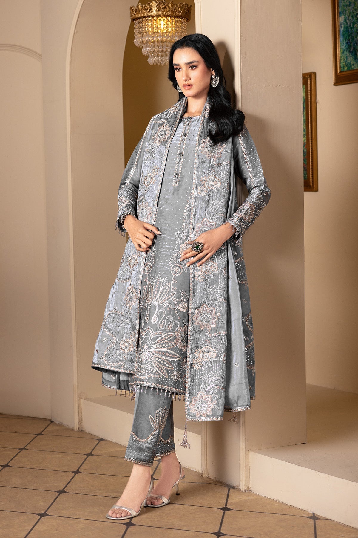 AF-SS-2239-Kundan | AAINA - A REFLECTION OF ELEGANCE | ALIZEH FASHION