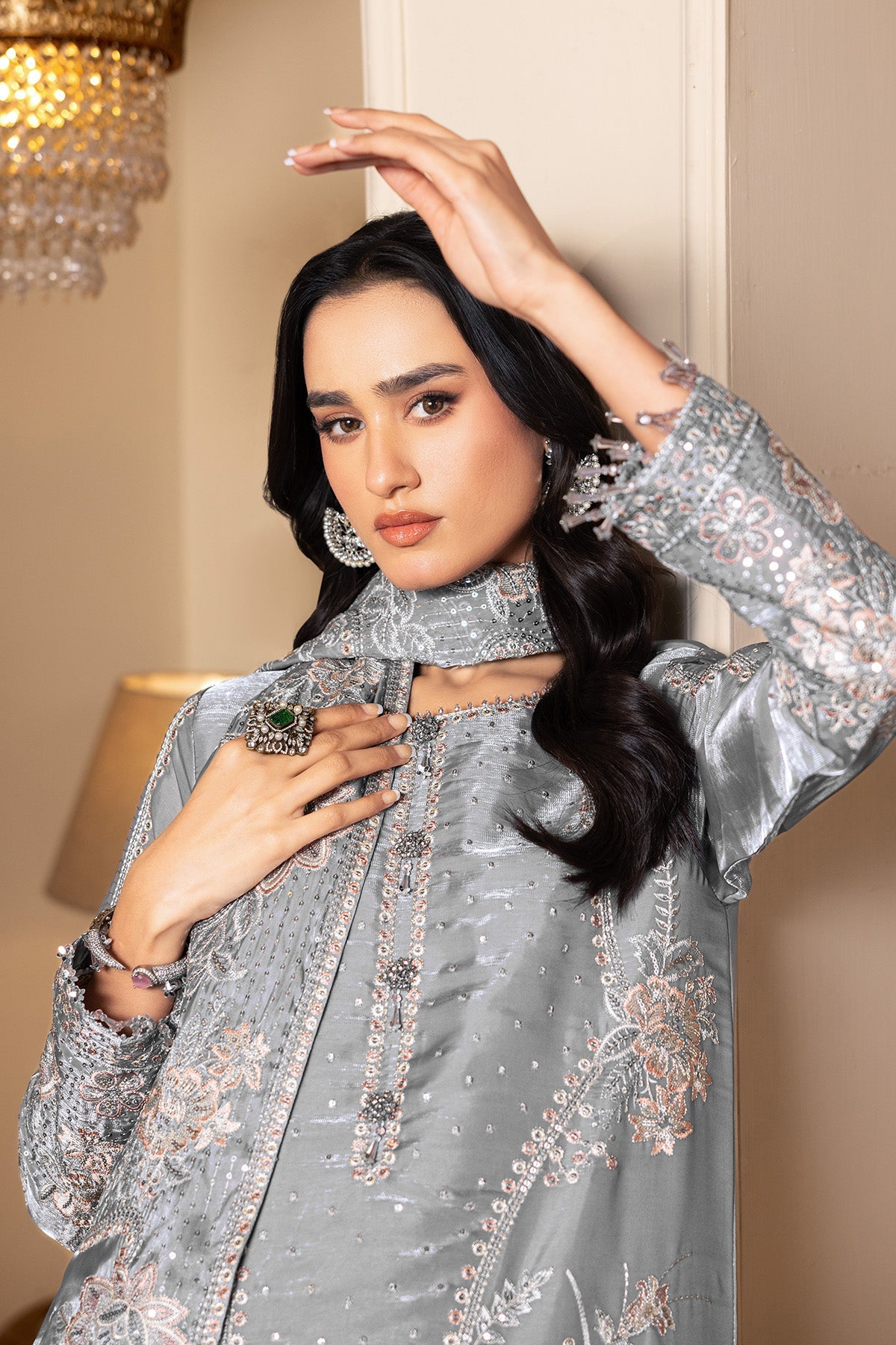 AF-SS-2239-Kundan | AAINA - A REFLECTION OF ELEGANCE | ALIZEH FASHION
