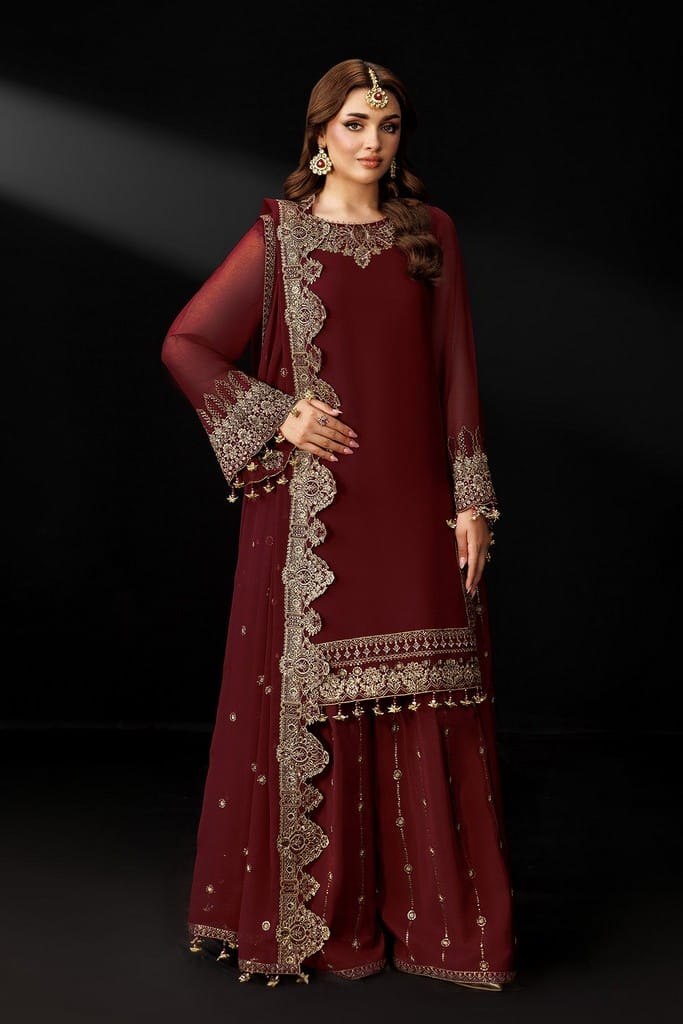 AF-DUA-3035-Marsala | DUA Vol 5 | ALIZEH FASHION