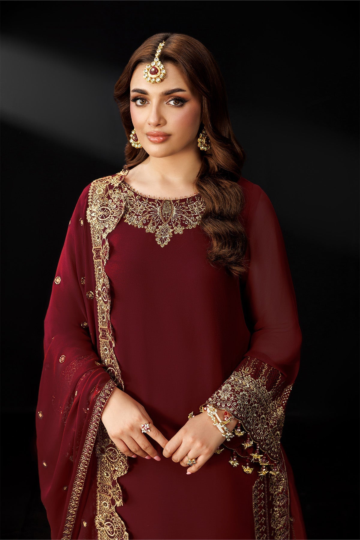 AF-DUA-3035-Marsala | DUA Vol 5 | ALIZEH FASHION