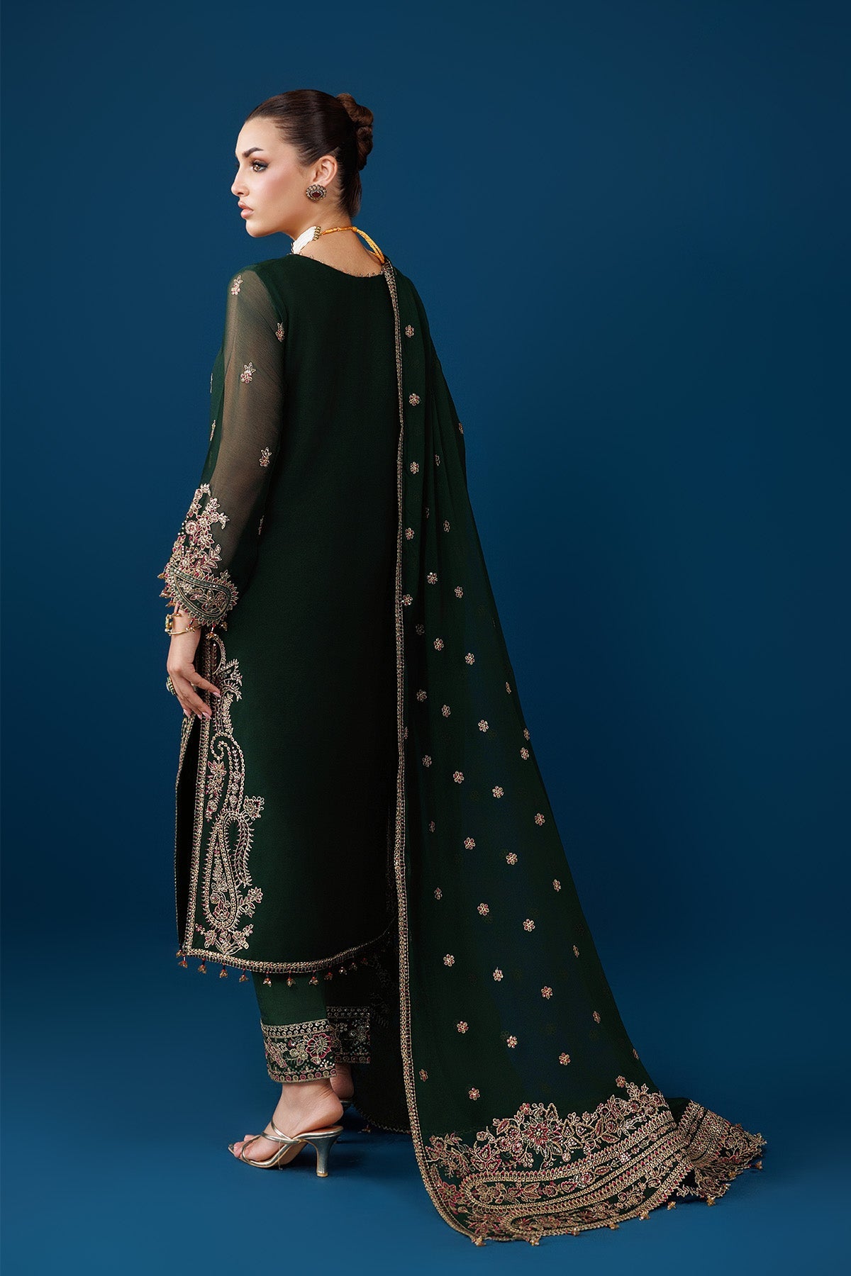 AF-DUA-3032-Regal Green | DUA Vol 5 | ALIZEH FASHION
