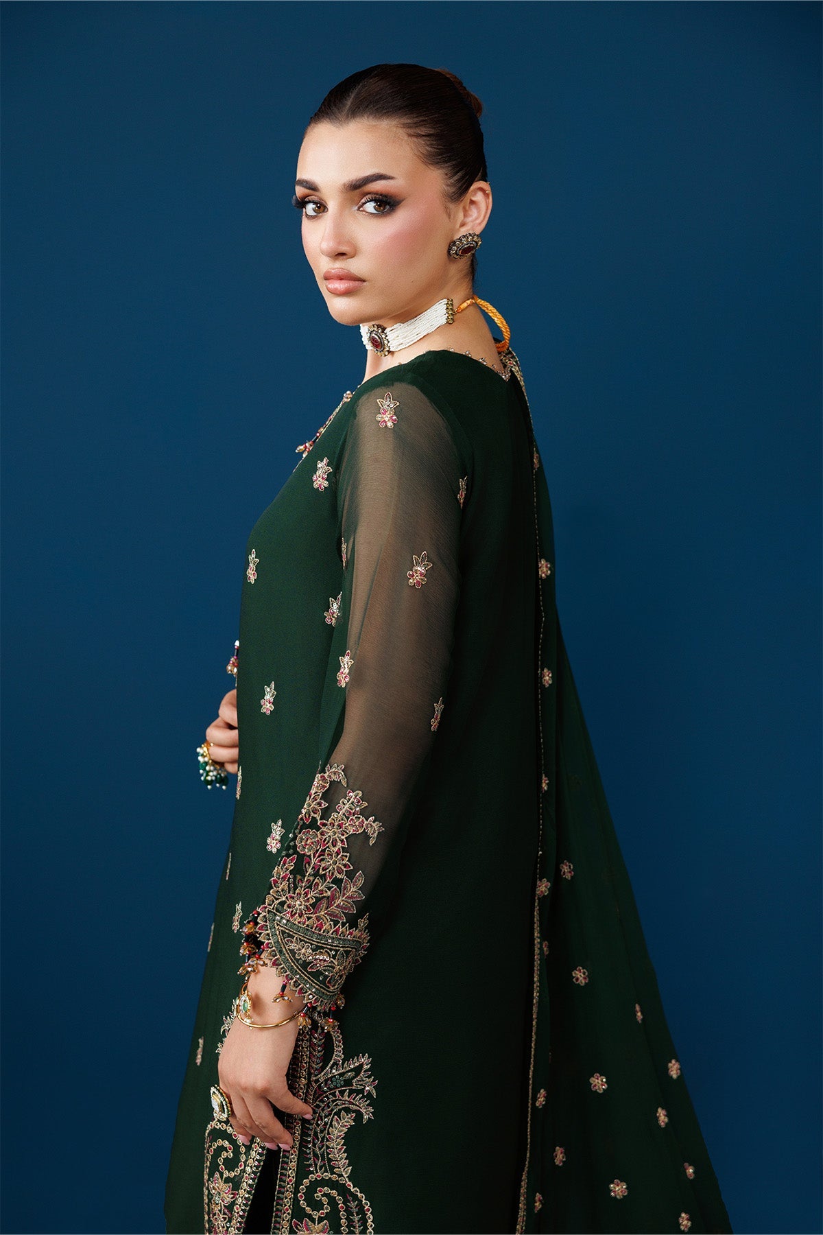AF-DUA-3032-Regal Green | DUA Vol 5 | ALIZEH FASHION