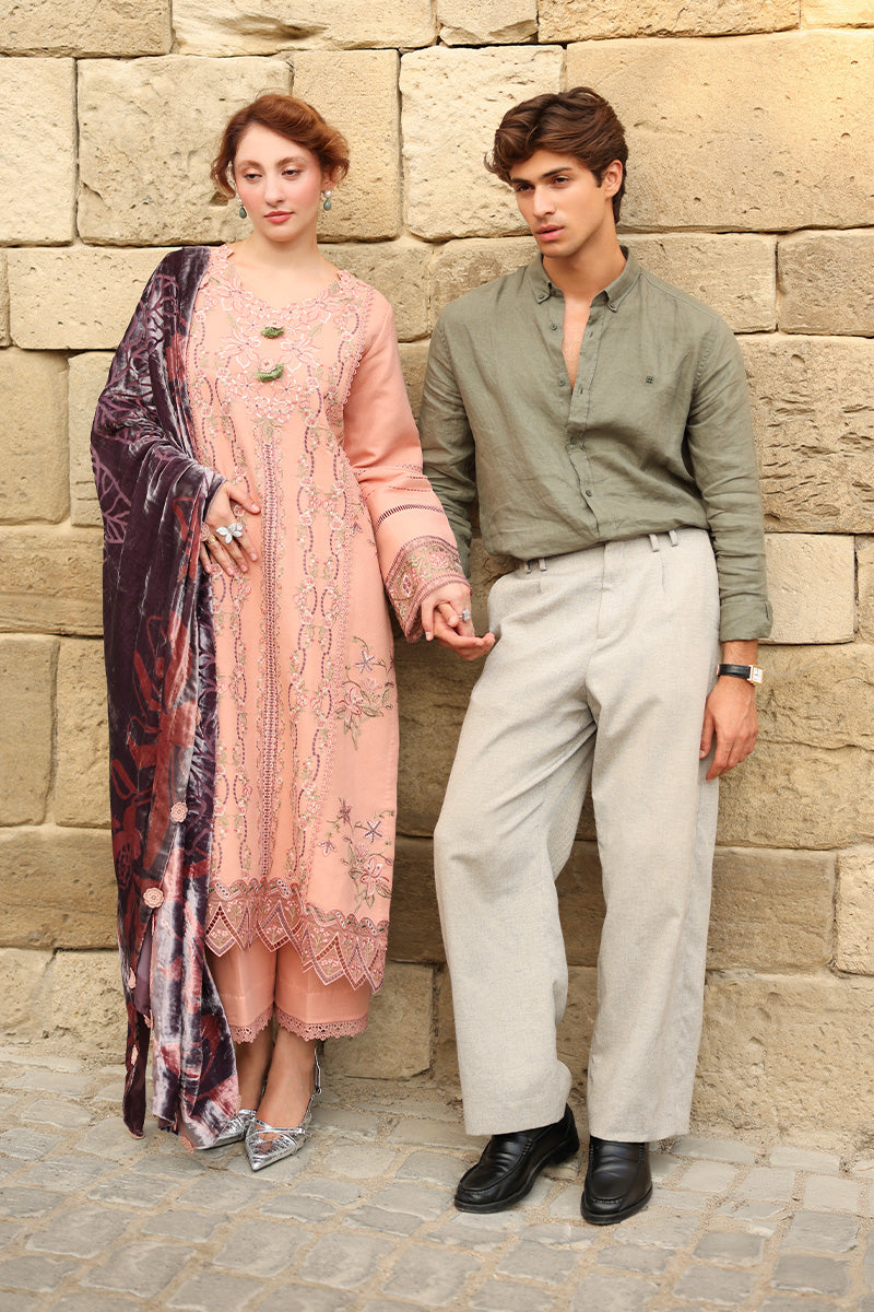 Latte | CARNATION LUXURY SHAWL EDIT | RANG RASIYA