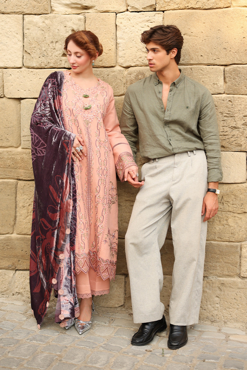 Latte | CARNATION LUXURY SHAWL EDIT | RANG RASIYA