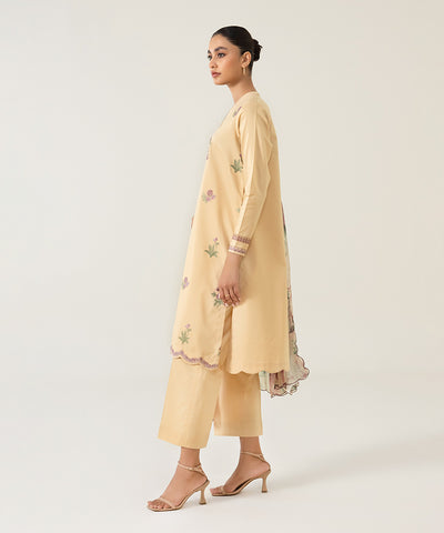 3 PIECE - DYED EMBROIDERED DOBBY SUIT | SIGNATURE LAWN VOL 4 | SAPPHIRE in UK USA UAE online kapraye.com