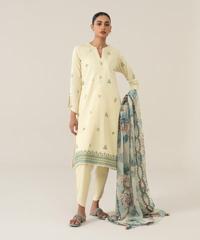 3 PIECE - DYED EMBROIDERED LAWN SUIT | SIGNATURE LAWN VOL 4 | SAPPHIRE in UK USA UAE online kapraye.com