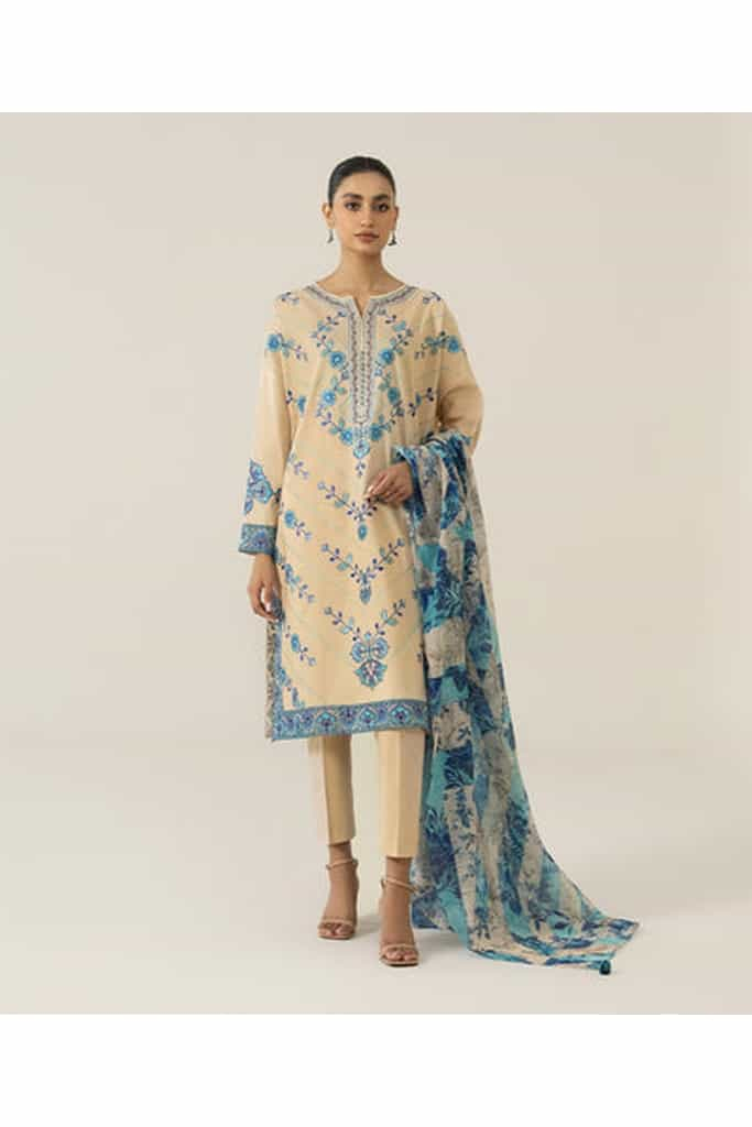 3 PIECE - EMBROIDERED TEXTURED LAWN SUIT | SIGNATURE LAWN VOL 4 | SAPPHIRE in UK USA UAE online kapraye.com