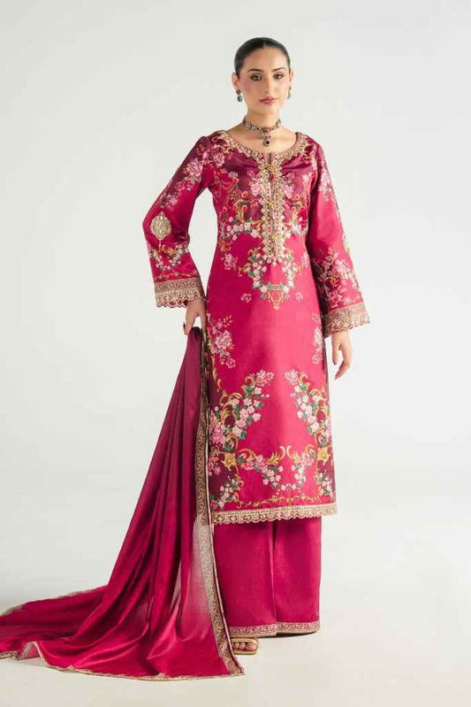 Garnet Garden | AIRA PRINTED SILK | GULAAL Free Shipping to UK/USA/UAE Kapraye
