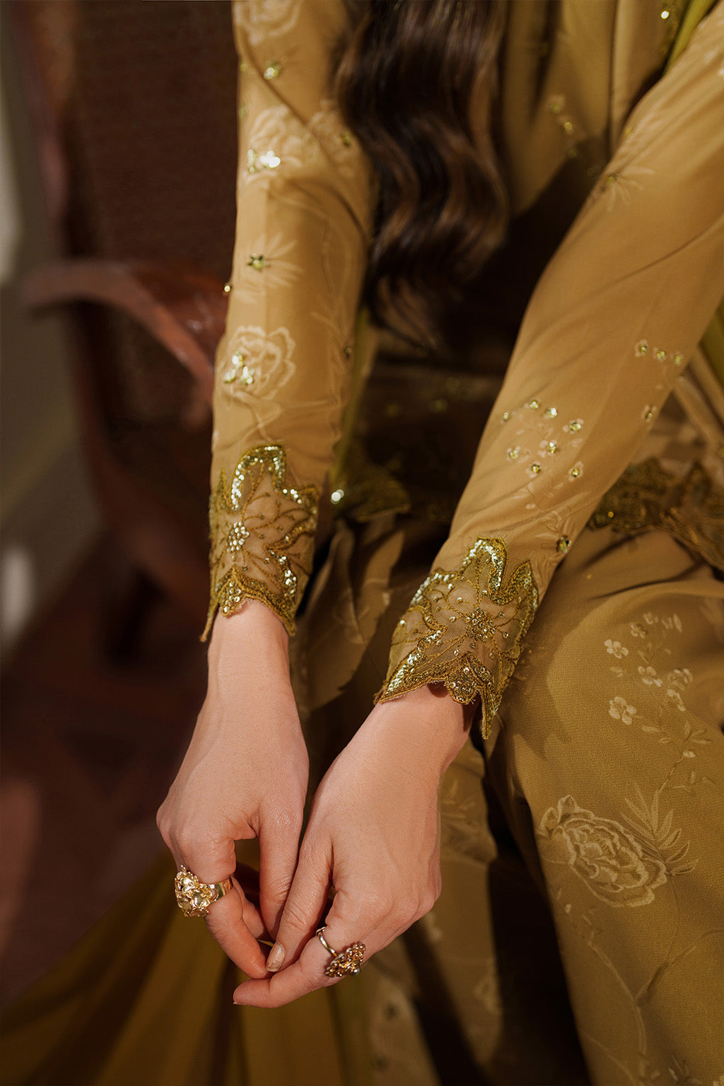 UE-545 Printed Raw Silk | Printed Formals | IZNIK