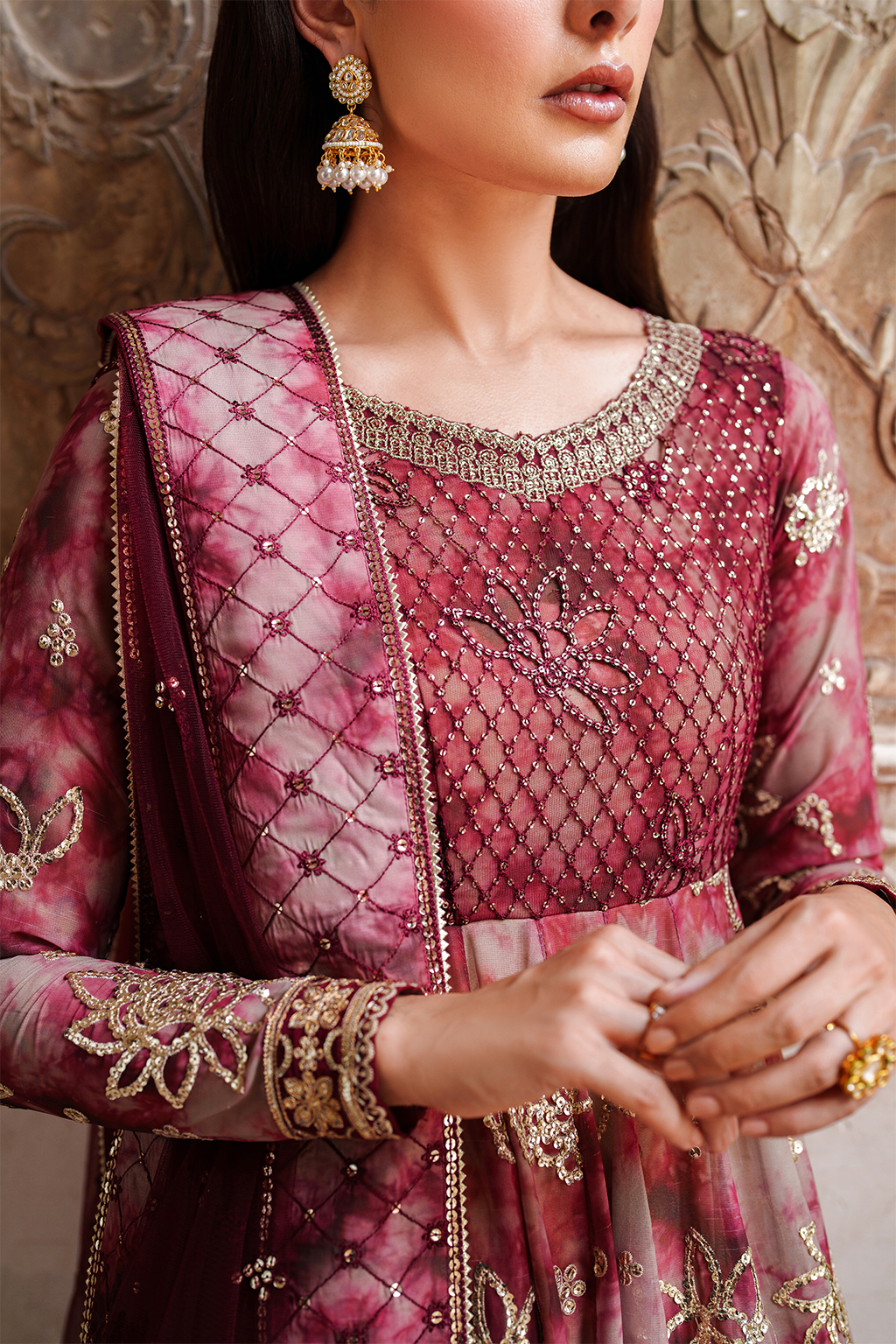 UE-533 Printed Chiffon | Printed Formals | IZNIK