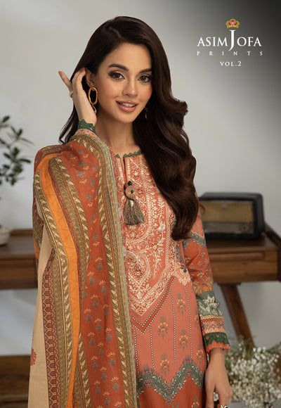 AJBP-39 (3-PCS) || BASIC PRINTS VOL 2 || ASIM JOFA in UK USA UAE online kapraye.com