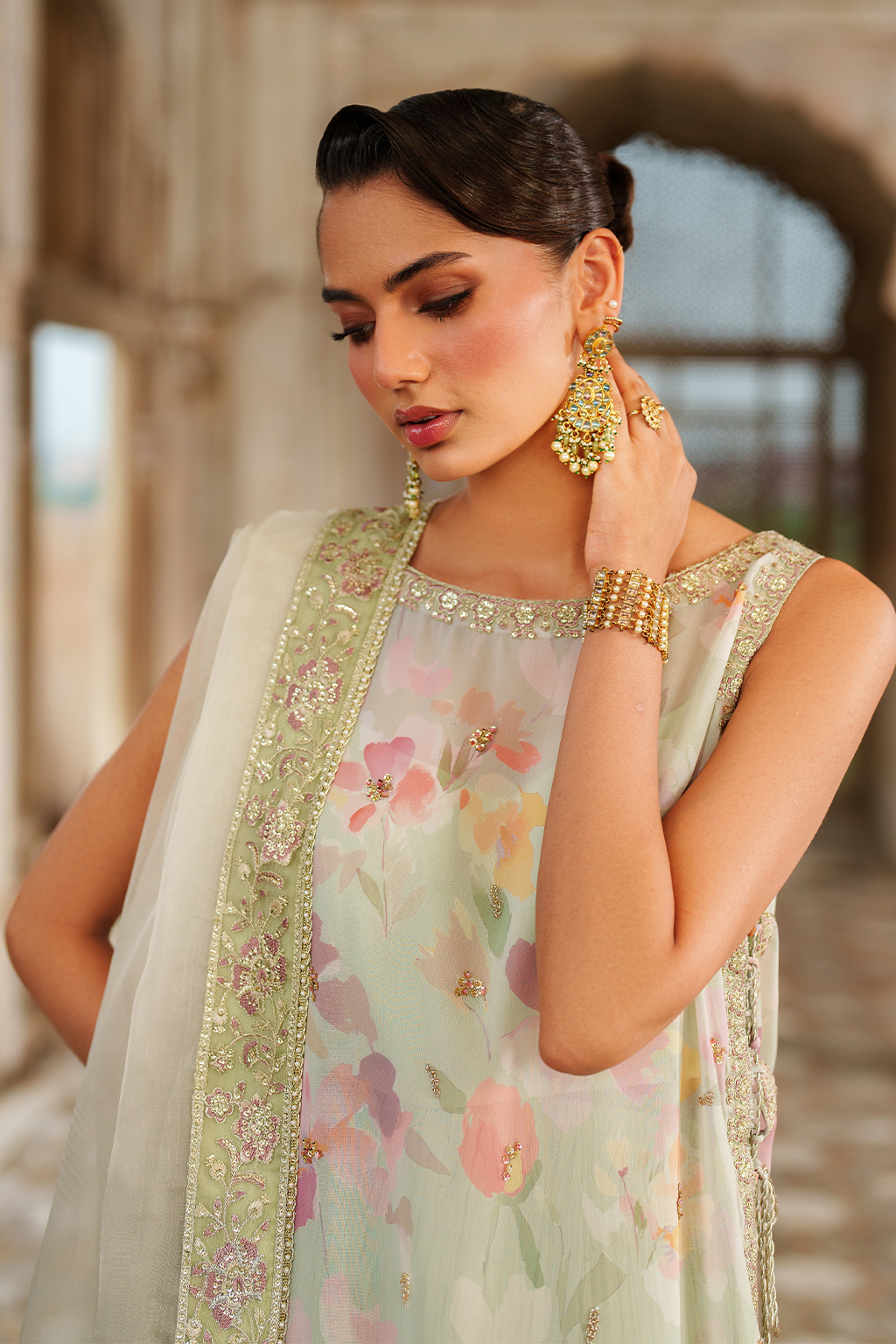 UE-549 Printed Chiffon | Printed Formals | IZNIK