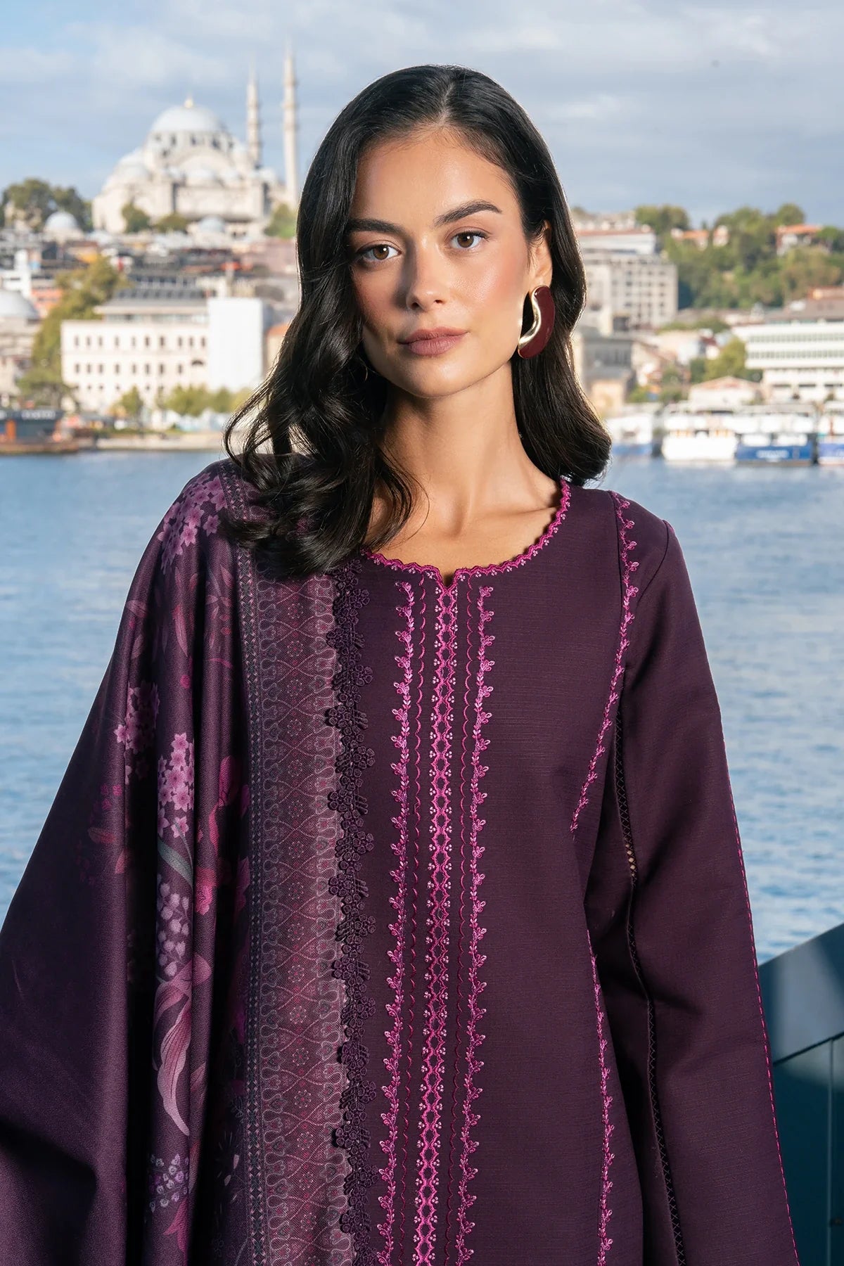 Mauve | MEET ME IN ISTANBUL | Rang Rasiya Free Shipping to UK/USA/UAE Kapraye