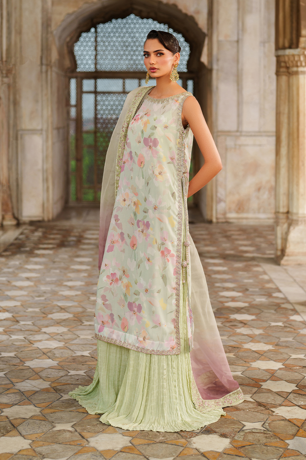 UE-549 Printed Chiffon | Printed Formals | IZNIK