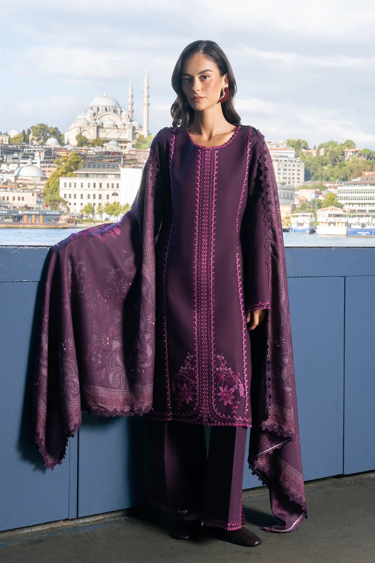 Mauve | MEET ME IN ISTANBUL | Rang Rasiya Free Shipping to UK/USA/UAE Kapraye